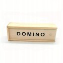 Gra domino rodzinna klasyczna 28 elementów drewniane pudełko 3896-5 Gra domino rodzinna klasyczna 28 elementów drewniane pudełko 3896-5