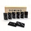 Gra domino rodzinna klasyczna 28 elementów drewniane pudełko 3896-5 Gra domino rodzinna klasyczna 28 elementów drewniane pudełko 3896-5