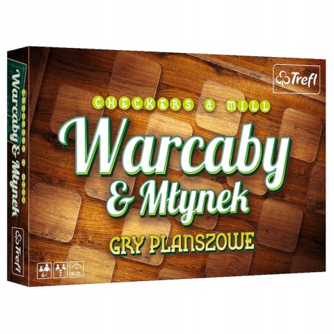 Gry planszowe Warcaby & Młynek Trefl 01681 Gry planszowe Warcaby & Młynek Trefl 01681