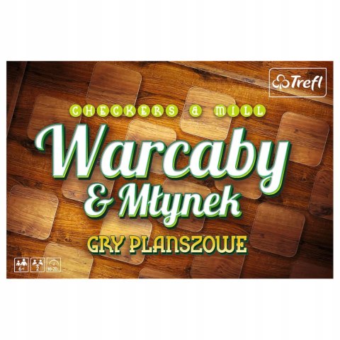 Gry planszowe Warcaby & Młynek Trefl 01681 Gry planszowe Warcaby & Młynek Trefl 01681