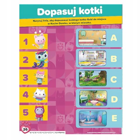 Książeczka Koci Domek Gabi 300 naklejek Trefl KS79760 Książeczka Koci Domek Gabi 300 naklejek Trefl KS79760
