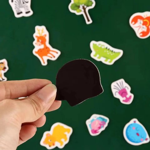 Magnesy na lodówkę zwierzęta piankowe 36 elementów pojemnik Magnesy na lodówkę zwierzęta piankowe 36 elementów pojemnik