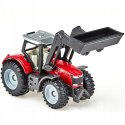 Siku Traktor Massey Ferguson z przednią ładowarką metal model S1484 Siku Traktor Massey Ferguson z przednią ładowarką metal model S1484