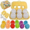 Układanka sorter jajka Montessori kolory DF24A Układanka sorter jajka Montessori kolory DF24A