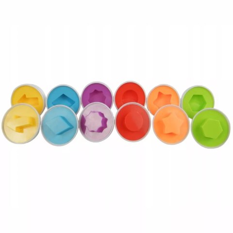Układanka sorter jajka Montessori kolory DF24B Układanka sorter jajka Montessori kolory DF24B