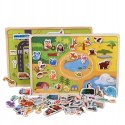 Układanka tablica puzzle magnetyczne zwierzęta MTF-C02 Układanka tablica puzzle magnetyczne zwierzęta MTF-C02