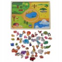 Układanka tablica puzzle magnetyczne zwierzęta MTF-C02 Układanka tablica puzzle magnetyczne zwierzęta MTF-C02