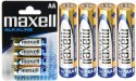 4x Baterie AA 1,5V Alkaline MAXELL LR6 4x Baterie AA 1,5V Alkaline MAXELL LR6