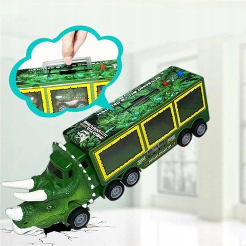 Ciężarówka dinozaur z autami auta tir laweta 1300A Ciężarówka dinozaur z autami auta tir laweta 1300A