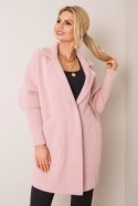 Płaszcz Damski Model MBM-PL-1517.00P Light Pink - MBM - uniwersalny Płaszcz Damski Model MBM-PL-1517.00P Light Pink - MBM - uniwersalny