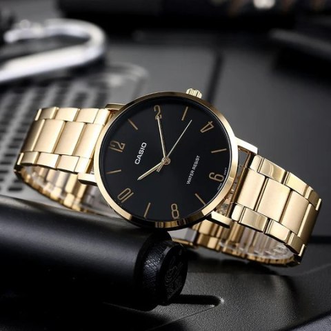 Zegarek Męski Casio MTP-VT01G-1B2 (zd215c) + BOX Zegarek Męski Casio MTP-VT01G-1B2 (zd215c) + BOX