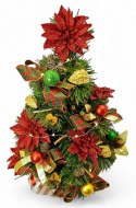 GOTOWA MINI CHOINKA UBRANA ŚWIĄTECZNA DEKORACJA 40cm + LED GOTOWA MINI CHOINKA UBRANA ŚWIĄTECZNA DEKORACJA 40cm + LED