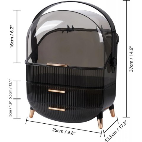 Organizer szkatułka na kosmetyki, biżuterię 37x28,6x18,5cm CB54 Organizer szkatułka na kosmetyki, biżuterię 37x28,6x18,5cm CB54