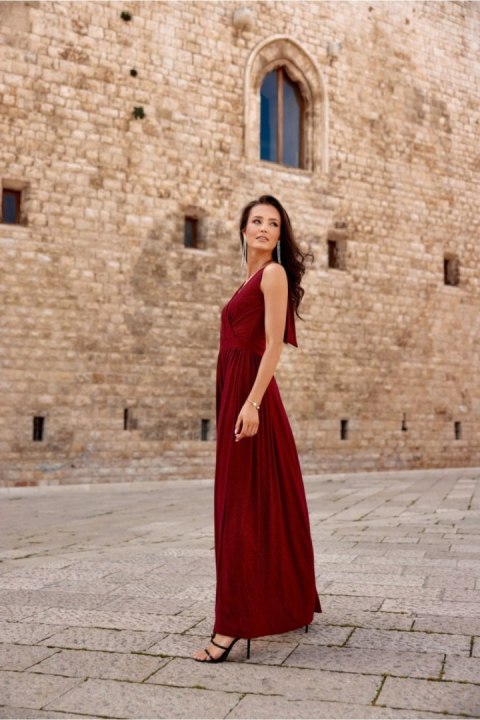 Sukienka Model Cheryl BOR SUK0407 Bordo - Roco Fashion - 38 Sukienka Model Cheryl BOR SUK0407 Bordo - Roco Fashion - 38