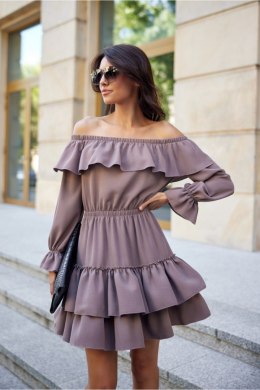 Sukienka Model Morella CAP SUK0491 Cappuccino - Roco Fashion - 40
