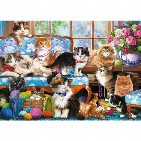 Puzzle Kocia Rodzina Koty 500 elementów Trefl 37425 Puzzle Kocia Rodzina Koty 500 elementów Trefl 37425