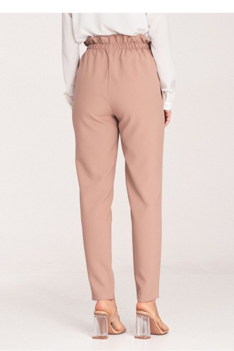 Spodnie Damskie Model M1072 Beige - Figl - XL Spodnie Damskie Model M1072 Beige - Figl - XL