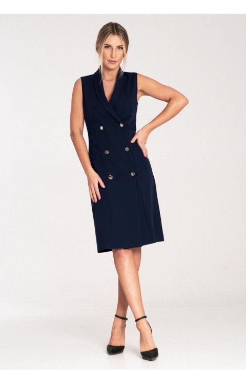 Sukienka Model M1067 Navy - Figl - L Sukienka Model M1067 Navy - Figl - L