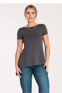 Bluzka Model M1051 Dark Grey - Figl - L