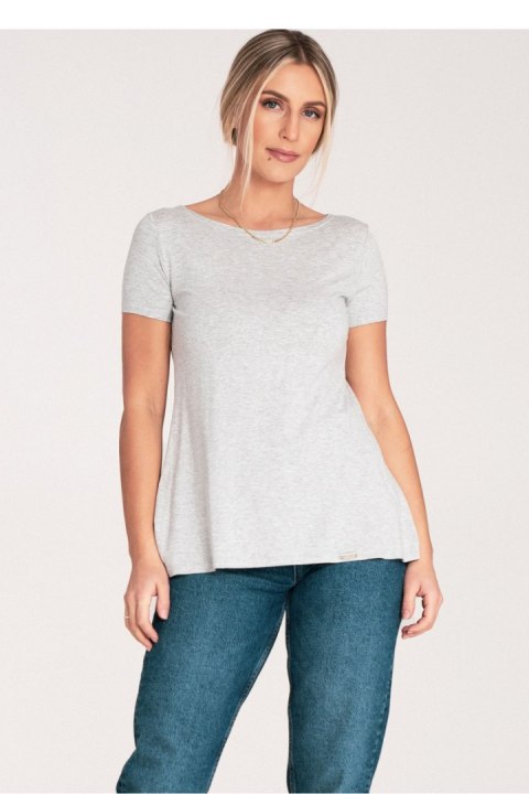 Bluzka Model M1051 Light Grey - Figl - L