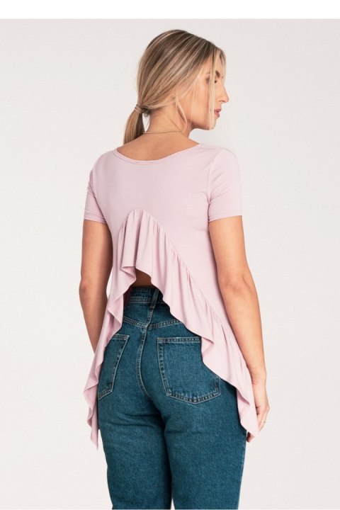 Bluzka Model M1051 Pink - Figl - L Bluzka Model M1051 Pink - Figl - L