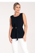 Bluzka Model M1071 Navy - Figl - L Bluzka Model M1071 Navy - Figl - L