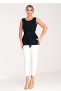 Bluzka Model M1071 Navy - Figl - L Bluzka Model M1071 Navy - Figl - L