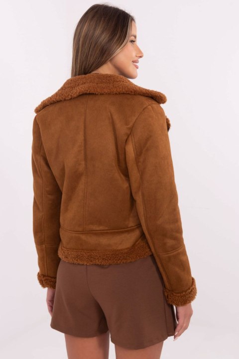 Kurtka Damska Model MI-KR-21848.71 Light Brown - Italy Moda - s Kurtka Damska Model MI-KR-21848.71 Light Brown - Italy Moda - s