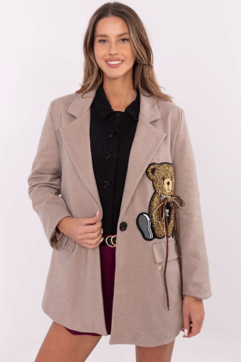 Marynarka Model DHJ-MA-A8767.57P Dark Beige - Italy Moda - uniwersalny Marynarka Model DHJ-MA-A8767.57P Dark Beige - Italy Moda - uniwersalny