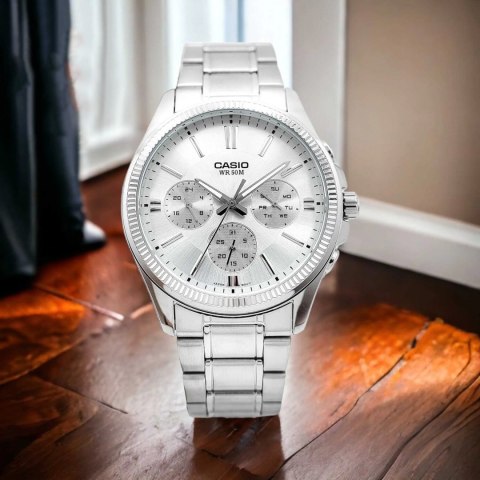 ZEGAREK MĘSKI CASIO MTP-1375D-7A + BOX ZEGAREK MĘSKI CASIO MTP-1375D-7A + BOX