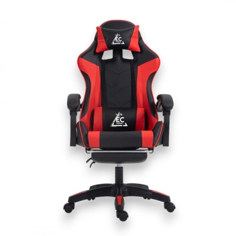 Fotel gamingowy obrotowy z podnóżkiem EC GAMING masażer KO24CZE Fotel gamingowy obrotowy z podnóżkiem EC GAMING masażer KO24CZE