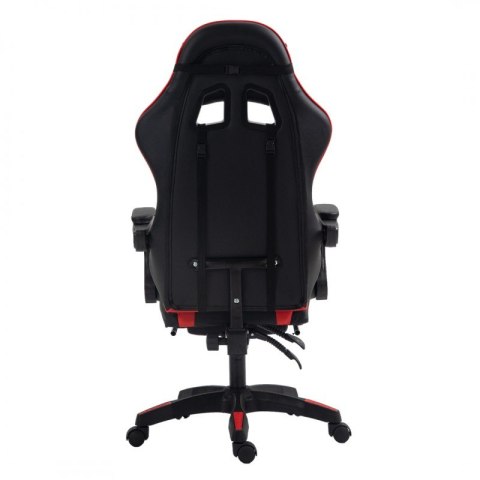 Fotel gamingowy obrotowy z podnóżkiem EC GAMING masażer KO24CZE Fotel gamingowy obrotowy z podnóżkiem EC GAMING masażer KO24CZE
