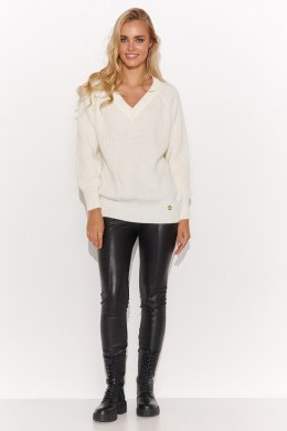Sweter Damski Model S140 Śmietana - Makadamia - uniwersalny