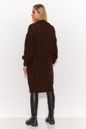 Sweter Kardigan Model S134 Czekolada - Makadamia - uniwersalny Sweter Kardigan Model S134 Czekolada - Makadamia - uniwersalny