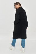 Sweter Kardigan Model S153 Black - Makadamia - uniwersalny Sweter Kardigan Model S153 Black - Makadamia - uniwersalny