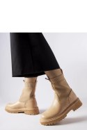 Beżowe botki eko-zamsz Big Star MM274542 - Solea - 38 Beżowe botki eko-zamsz Big Star MM274542 - Solea - 38