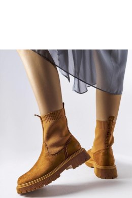 Brązowe botki eko-zamsz Big Star MM274541 - Solea - 39