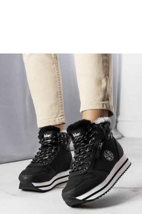 Czarne ocieplane botki LCJ-22-31-1448L Lee Cooper - Solea - 38