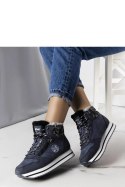 Granatowe botki LCJ-22-31-1450L Lee Cooper - Solea - 40