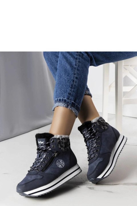 Granatowe botki LCJ-22-31-1450L Lee Cooper - Solea - 40 Granatowe botki LCJ-22-31-1450L Lee Cooper - Solea - 40