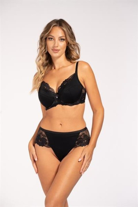 Biustonosz push up Biustonosz Usztywniany Model Amal full cup Black - Unikat - 80F Biustonosz push up Biustonosz Usztywniany Model Amal full cup Black - Unikat - 80F