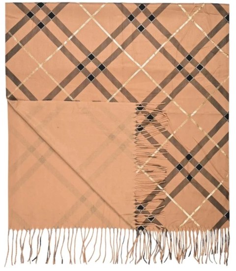 Ciepły stylowy szal szalik wzór kratka miękki gładki 180x70 cm Ciepły stylowy szal szalik wzór kratka miękki gładki 180x70 cm