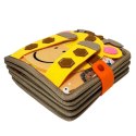 Książeczka filcowa odczepiane elementy tablica 3D Montessori żyrafa F30 Książeczka filcowa odczepiane elementy tablica 3D Montessori żyrafa F30
