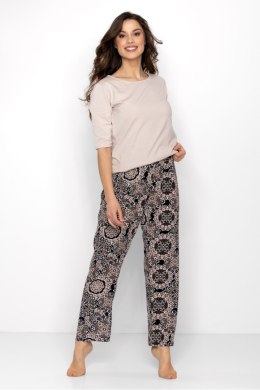 Piżama Damska Model La Boheme Beige - Momenti Per Me - M