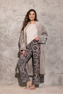 Piżama Damska Model La Boheme Beige - Momenti Per Me - M Piżama Damska Model La Boheme Beige - Momenti Per Me - M