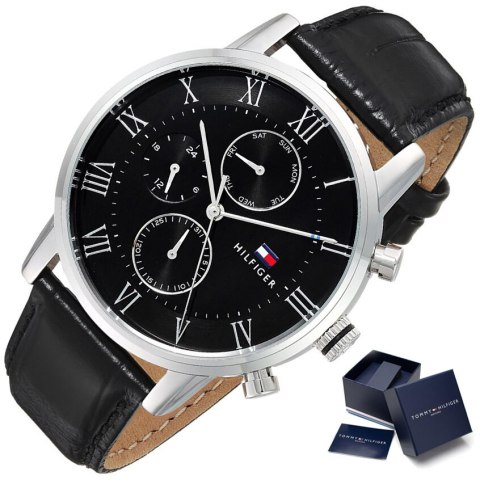 ZEGAREK MĘSKI TOMMY HILFIGER 1791401 KANE (zf045c) + BOX ZEGAREK MĘSKI TOMMY HILFIGER 1791401 KANE (zf045c) + BOX