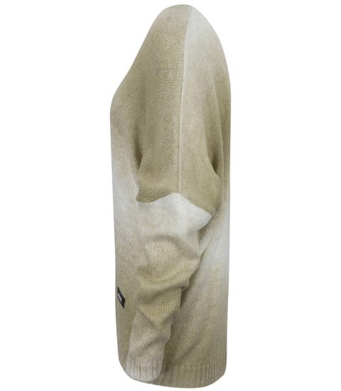 Ciepły damski sweter oversize piękny OMBRE (Beżowy) Ciepły damski sweter oversize piękny OMBRE (Beżowy)