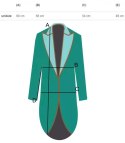 Długi GRUBY sweter KARDIGAN bufiasty Rękaw (Zielony)