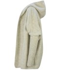 GRUBY sweter KARDIGAN nietoperz Luźny Ciepły z kapturem (Beżowy) GRUBY sweter KARDIGAN nietoperz Luźny Ciepły z kapturem (Beżowy)
