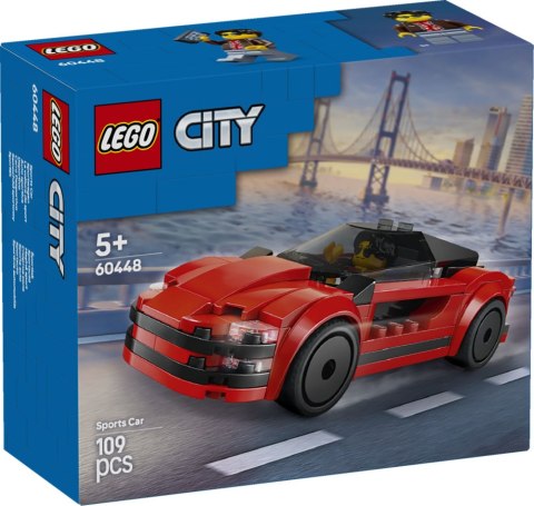 LEGO 60448 CITY - Czerwony samochód sportowy